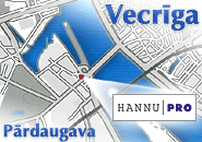 Hannu Pro location in the centre of Riga