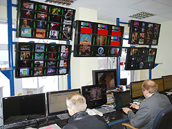Latvijas DVB-T/IPTV signlu sagatavoanas stacija - kontroles telpa