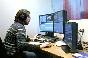 Lietuvos Rytas TV - news editing facility