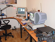 Video editing suite in Nākotnes Parks